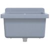 Fregadero Lavabo De Pared Resina Gris 40x40x24 Cm Vidaxl