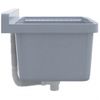 Fregadero Lavabo De Pared Resina Gris 50x35x24 Cm Vidaxl