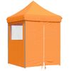 Tienda De Fiesta Plegable Pop-up 4 Paredes Laterales Naranja Vidaxl