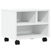 Soporte Para Impresora Con Ruedas Blanco 41x32x34,5 Cm Vidaxl