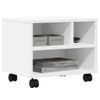 Soporte Para Impresora Con Ruedas Blanco 41x32x34,5 Cm Vidaxl