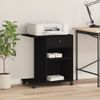 Soporte Para Impresora Con Ruedas Negro 60x40x68,5 Cm Vidaxl