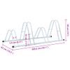 Soporte Para 4 Bicicletas Suelo Independiente Acero Galvanizado Vidaxl
