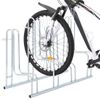 Soporte Para 4 Bicicletas Suelo Independiente Acero Galvanizado Vidaxl