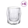 Vasos De Vidrio De Doble Pared 6 Unidades 250 Ml Vidaxl