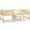 Estructura De Cama Madera Maciza De Pino 90x200 Cm