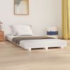 Estructura De Cama Madera Maciza De Pino Blanco 75x190 Cm