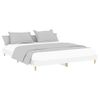 Estructura De Cama Madera Contrachapada Blanco Brillo 120x200cm