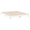 Estructura De Cama Madera Contrachapada Blanco Brillo 120x200cm