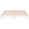 Estructura De Cama Madera Contrachapada Blanco Brillo 120x200cm