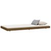 Estructura De Cama Madera Maciza Pino Marrón Miel 90x200 Cm