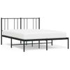 Estructura De Cama Con Cabecero Metal Negro 140x190 Cm