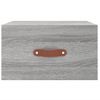 Mesitas De Noche De Pared 2 Uds Color Gris Sonoma 35x35x20 Cm