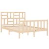 Estructura De Cama Con Cabecero Madera Maciza 120x200 Cm