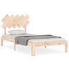 Estructura De Cama Con Cabecero Madera Maciza 100x200 Cm