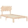 Estructura De Cama Con Cabecero Madera Maciza 100x200 Cm