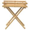 Mesa Bandeja Plegable Bambú 60x40x68 Cm Vidaxl