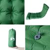 Colchón De Camping Autoinflable Con Almohada 1 Persona Verde Vidaxl