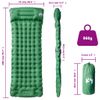 Colchón De Camping Autoinflable Con Almohada 1 Persona Verde Vidaxl