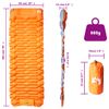 Colchón De Camping Autoinflable Con Almohada 1 Persona Naranja Vidaxl