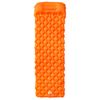 Colchón De Camping Inflable Con Almohada 1 Persona Naranja Vidaxl