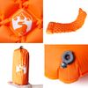 Colchón De Camping Inflable Con Almohada 1 Persona Naranja Vidaxl