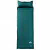 Colchón De Camping Autoinflable Con Almohada 1 Persona Verde Vidaxl