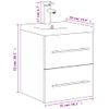 Mueble De Baño Con Lavabo Integrado Blanco Brillo Vidaxl