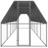 Jaula Gallinero De Acero Galvanizado 2x12x2 M Vidaxl