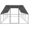 Jaula Gallinero De Acero Galvanizado 3x8x2 M Vidaxl