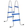 Escalera Para Piscina Elevada Acero Y Plástico 84 Cm Vidaxl