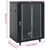 Rack De Servidores Con Patas Giratorias 15u 19" Ip20 53x40x80cm Vidaxl