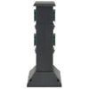 Columna De 4 Enchufes De Exterior Negro Y Verde 16x16x39,5 Cm Vidaxl