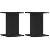 Soportes Altavoces 2 Uds Madera Ingeniería Negro 30x30x40 Cm Vidaxl