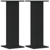 Soportes Altavoces 2 Uds Madera Ingeniería Negro 30x30x80 Cm Vidaxl