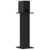 Soportes Altavoces 2 Uds Madera Ingeniería Negro 30x30x80 Cm Vidaxl