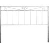 Cabecero De Forja Valenciano, Color Blanco Plata Cabezal Para Cama De 90 Cm, Cama Juvenil (95 Cm X 125 )