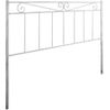 Cabecero De Forja Valenciano, Color Blanco Plata Cabezal Para Cama De 90 Cm, Cama Juvenil (95 Cm X 125 )