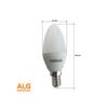 Bombilla Vela 6.5w Led E14 6400k Luxram Calida 3000k