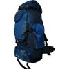 Mochila De Senderismo Para Viajes Montañismo Escalada Camping Trekking 76l Hombres Mujer Macuto Impermeable Negro Con Azul