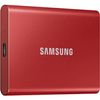 Ssd Externo T7 Usb Tipo C Color Rojo 2 Tb Samsung