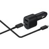 Samsung Dual Fast Car Charger 45w & 15w Ep-l5300xb Black