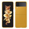 Carcasa Cuero Samsung Galaxy Z Flip3 5g Plegable Samsung Leather Case Amarillo