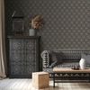 Papel  De Pared Hexagonal Negro Y Dorado Dutch Wallcoverings