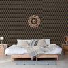 Papel Pintado Geometric Negro Y Dorado Dutch Wallcoverings