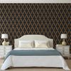 Papel Pintado Geometric Negro Y Dorado Dutch Wallcoverings