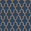 Papel Pintado Geometric Azul Y Dorado Dutch Wallcoverings