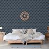 Papel Pintado Geometric Azul Y Dorado Dutch Wallcoverings