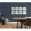 Papel Pintado Geometric Azul Y Dorado Dutch Wallcoverings