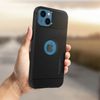 Carcasa Iphone 13 Silicona Antigolpes Carbono Rugerizado Armor Spigen Negro